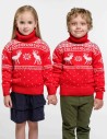 Детские парные свитеры с оленями - фото2