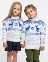Детские парные свитеры с оленями - фото1