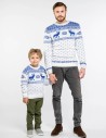 Свитеры с оленями для папы и сына - фото3