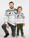 Свитеры с оленями для папы и сына - фото2