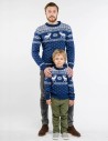 Свитеры с оленями для папы и сына - фото3