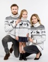 Свитеры с оленями для папы, мамы и ребёнка - фото2