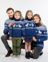 Свитеры с оленями для папы, мамы и двух детей - фото1