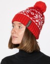 Женская шапка со скандинавскими снежинками - фото1
