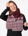 Женский шарф со скандинавскими снежинками - фото2