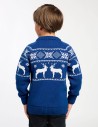 Детский свитер с оленями в ряд - фото3