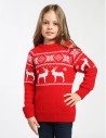 Детский свитер с оленями в ряд - фото2