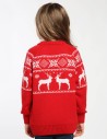 Детский свитер с оленями в ряд - фото3