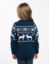 Детский свитер с оленями в ряд - фото3