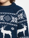 Детский свитер с оленями в ряд - фото5