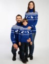 Свитеры с оленями для папы, мамы и ребёнка - фото2