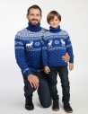 Свитеры с оленями для папы и сына - фото1