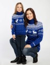 Свитеры с оленями для мамы и дочки - фото4