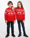 Детские парные свитеры с оленями в ряд - фото1