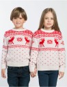 Детские парные свитеры с оленями - фото3