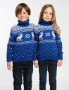 Детские парные свитеры с оленями - фото3
