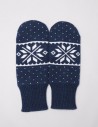 Мужские варежки со снежинкой - фото3