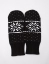 Мужские варежки со снежинкой - фото3
