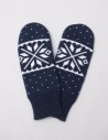 Женские варежки со снежинкой - фото1