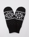 Женские варежки со снежинкой - фото1