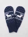 Детские варежки с оленями - фото1