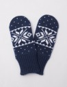 Детские варежки со снежинкой - фото1