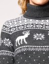 Женский свитер с оленями - фото2
