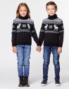 Детские парные свитеры с оленями - фото2