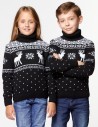 Детские парные свитеры с оленями - фото3
