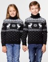Детские парные свитеры с оленями - фото4