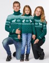 Свитеры с оленями для папы, мамы и ребёнка - фото1