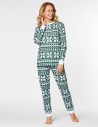 Женская пижама со снежинками - фото3