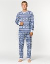 Мужская пижама со снежинками - фото3