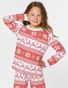 Пижама с оленями для девочки - фото2