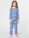 Пижама со снежинками для девочки - фото3