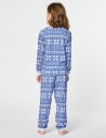 Пижама со снежинками для девочки - фото4