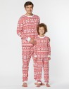Пижамы со снежинками для папы и сына - фото3