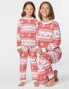 Пижамы с оленями для мамы и дочки - фото1