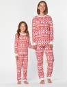 Пижамы со снежинками для мамы и дочки - фото2