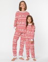 Пижамы со снежинками для мамы и дочки - фото4