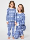 Пижамы со снежинками для мамы и дочки - фото1