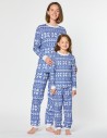 Пижамы со снежинками для мамы и дочки - фото4
