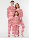 Пижамы со снежинками для папы, мамы и ребёнка - фото1