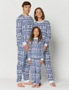 Пижамы со снежинками для папы, мамы и ребёнка - фото1