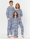Пижамы со снежинками для папы, мамы и ребёнка - фото2