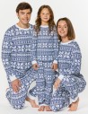 Пижамы со снежинками для папы, мамы и ребёнка - фото3
