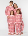 Пижамы со снежинками для папы, мамы и двух детей - фото1
