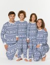 Пижамы со снежинками для папы, мамы и двух детей - фото3