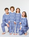 Пижамы со снежинками для папы, мамы и двух детей - фото4