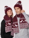Шапка и шарф с оленями для мужчины и женщины - фото2